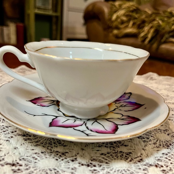 Vintage Shafford Japanese Porcelain Teacup and Saucer - Picture 7 of 13